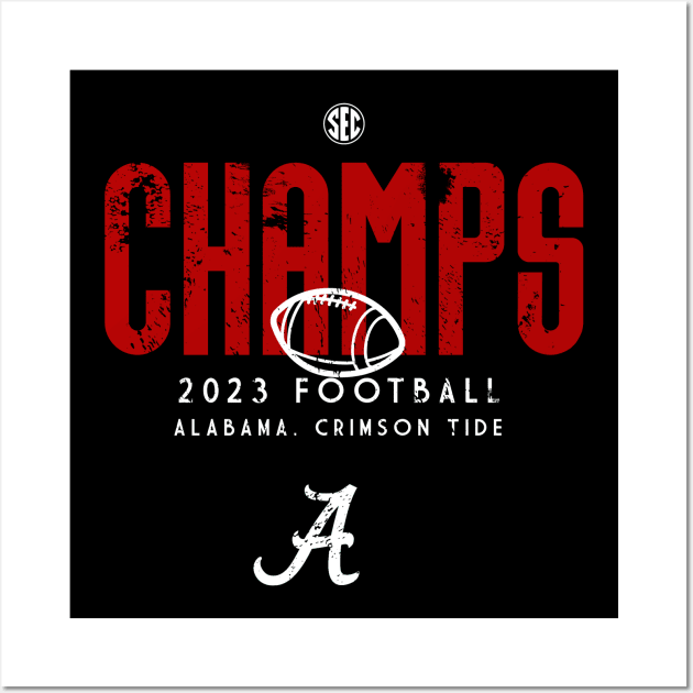 Alabama Sec Championships 2023 Retro Wall Art by Boose creative